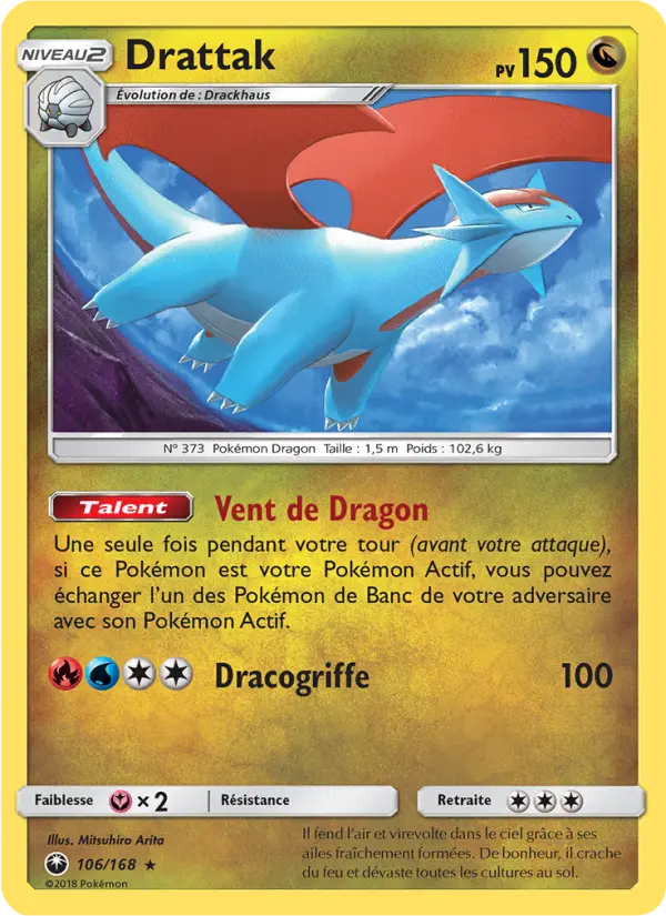 106/168 - Drattak — Carte Pokémon Tempête Céleste 106/168
