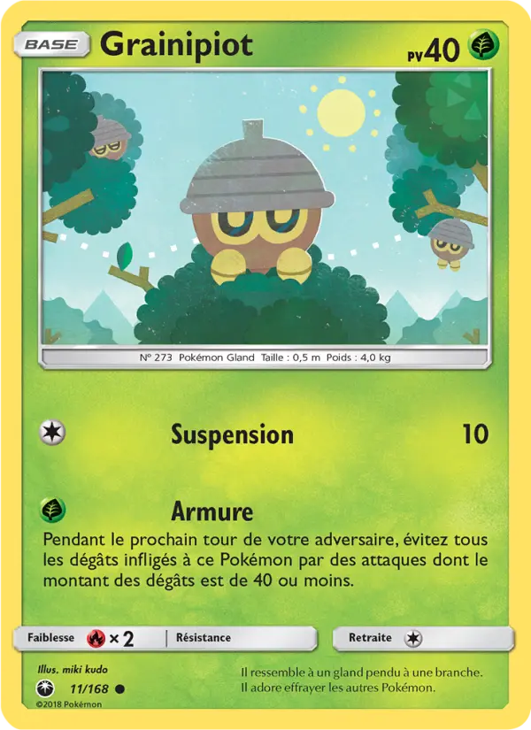 011/168 - Grainipiot — Carte Pokémon Tempête Céleste 11/168