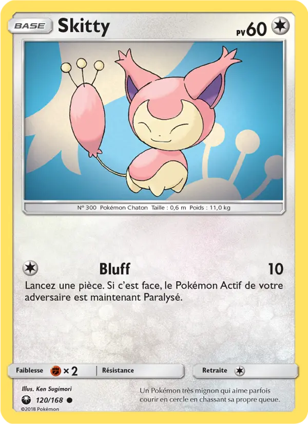 120/168 - Skitty — Carte Pokémon Tempête Céleste 120/168