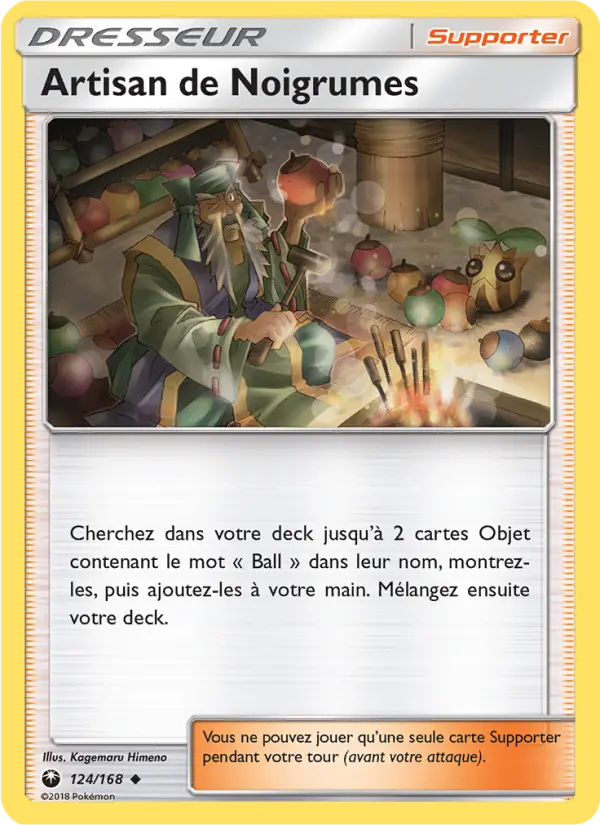 124/168 - Artisan de Noigrumes — Carte Pokémon Tempête Céleste 124/168
