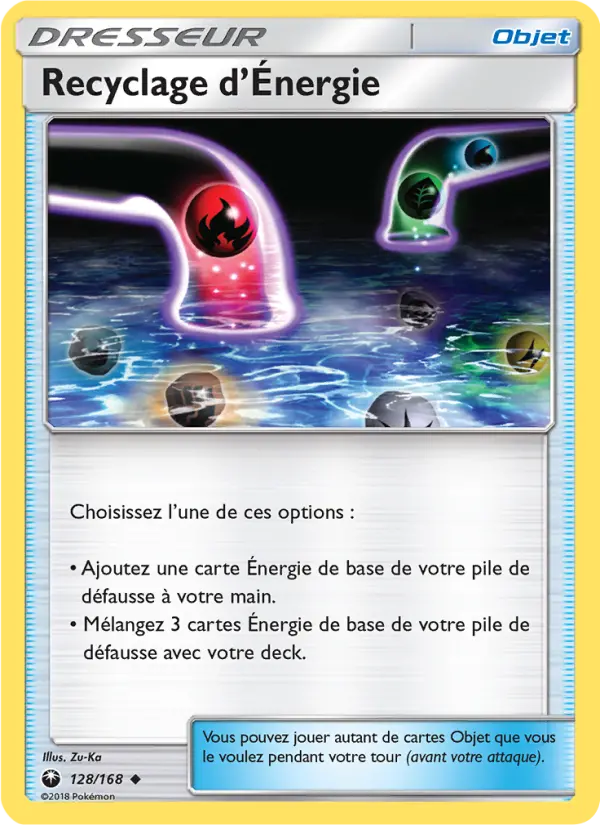 128/168 - Recyclage d’Énergie — Carte Pokémon Tempête Céleste 128/168