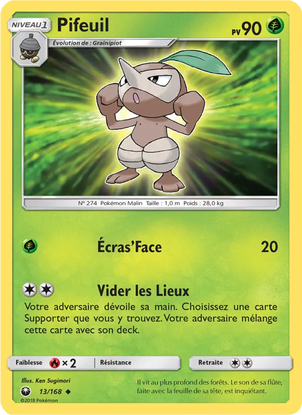 Pifeuil — Carte Pokémon 13 Tempête Céleste