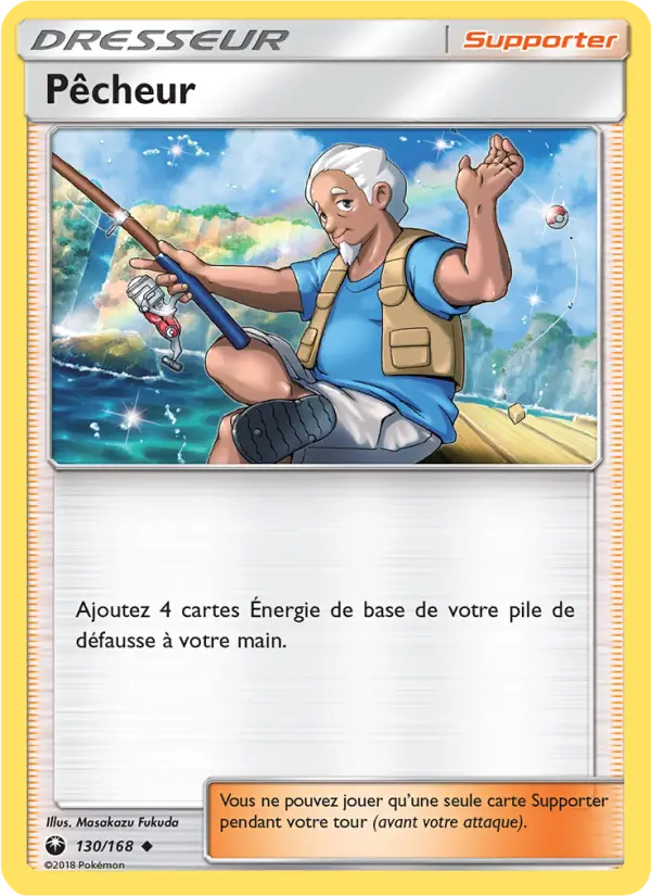 130/168 - Pêcheur — Carte Pokémon Tempête Céleste 130/168