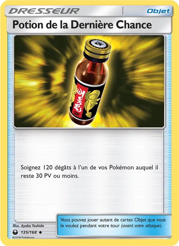 135/168 - Potion de la Dernière Chance — Carte Pokémon Tempête Céleste 135/168