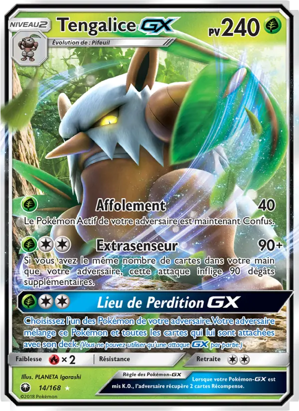 014/168 - Tengalice GX — Carte Pokémon Tempête Céleste 14/168