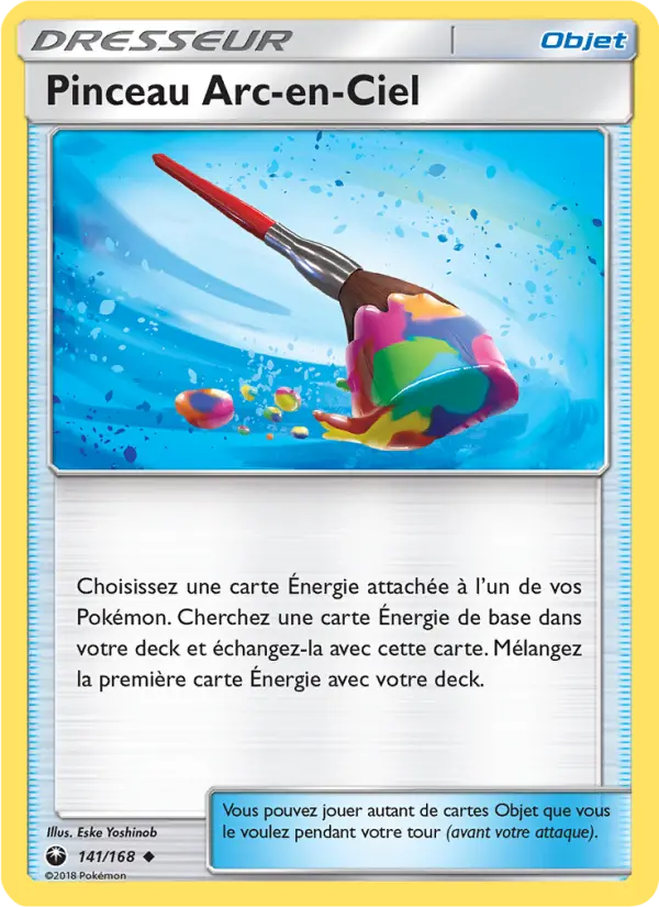 141/168 - Pinceau Arc-en-Ciel — Carte Pokémon Tempête Céleste 141/168