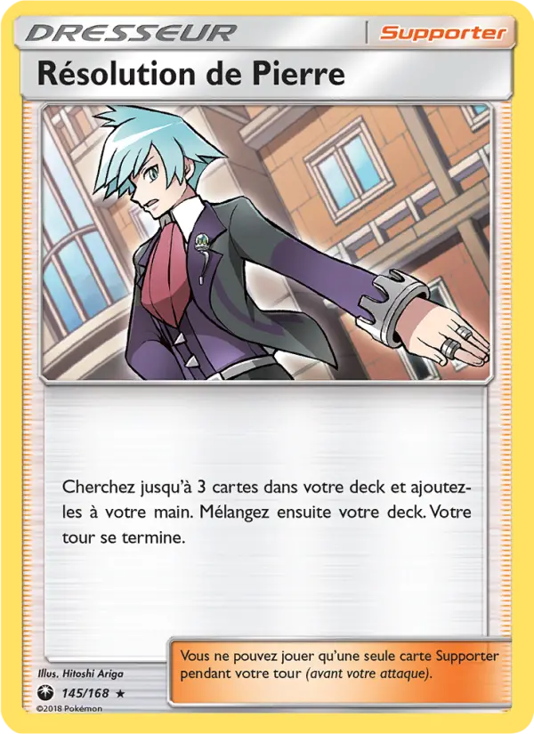 145/168 - Résolution de Pierre — Carte Pokémon Tempête Céleste 145/168