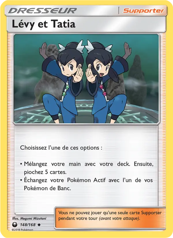 148/168 - Lévy et Tatia — Carte Pokémon Tempête Céleste 148/168