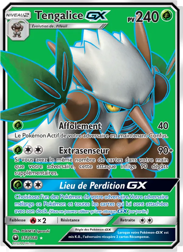 152/168 - Tengalice GX — Carte Pokémon Tempête Céleste 152/168