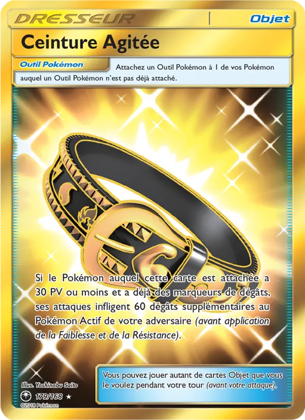 179/168 - Ceinture Agitée — Carte Pokémon Tempête Céleste 179/168