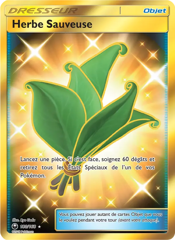 180/168 - Herbe Sauveuse — Carte Pokémon Tempête Céleste 180/168