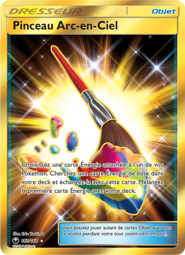 182/168 - Pinceau Arc-en-Ciel — Carte Pokémon Tempête Céleste 182/168