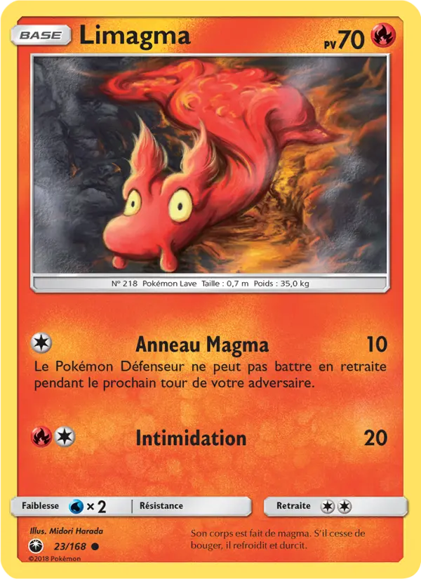023/168 - Limagma — Carte Pokémon Tempête Céleste 23/168
