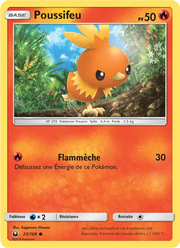 025/168 - Poussifeu — Carte Pokémon Tempête Céleste 25/168