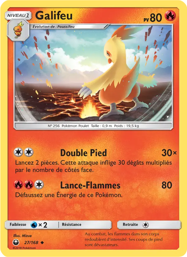 027/168 - Galifeu — Carte Pokémon Tempête Céleste 27/168