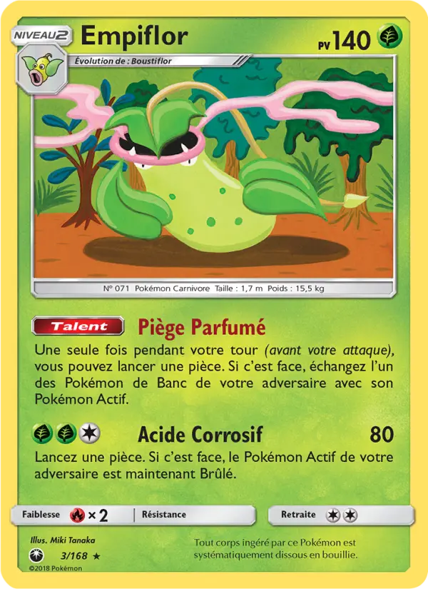 Empiflor — Carte Pokémon 3 Tempête Céleste