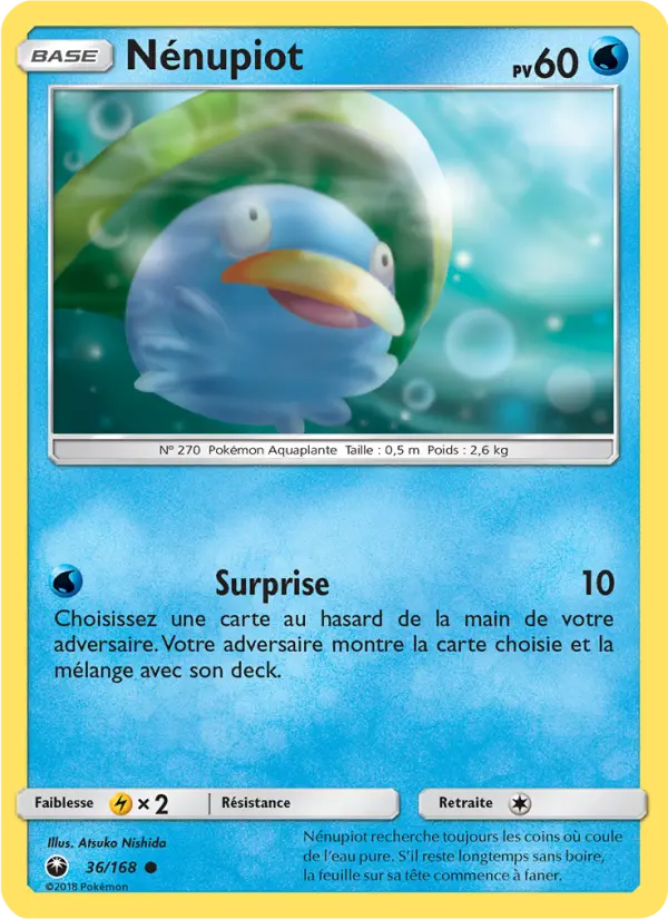 036/168 - Nénupiot — Carte Pokémon Tempête Céleste 36/168