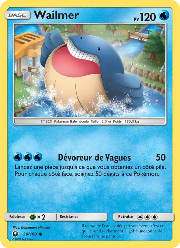 Wailmer — Carte Pokémon 39 Tempête Céleste
