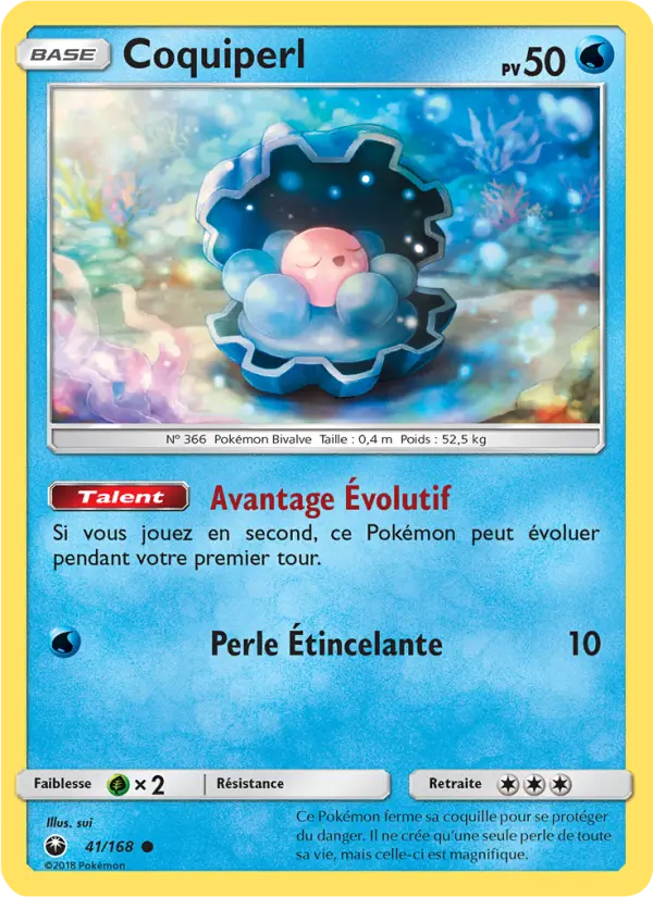 Coquiperl — Carte Pokémon 41 Tempête Céleste