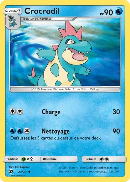 023/070 - Crocrodil — Carte Pokémon Majesté Des Dragons 23/70