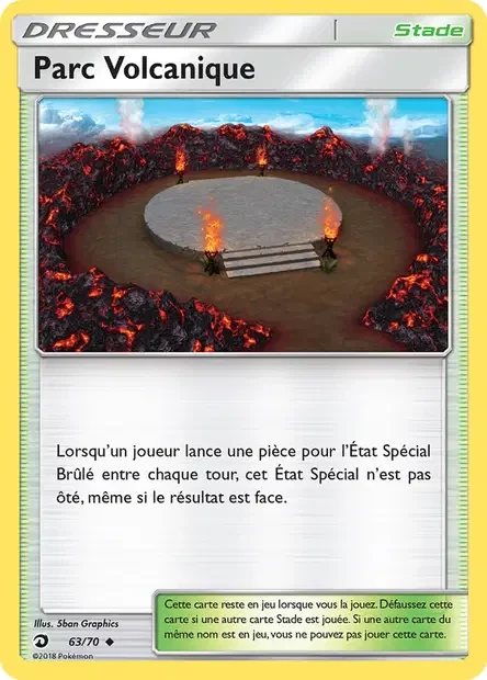 063/070 - Parc Volcanique — Carte Pokémon Majesté Des Dragons 63/70