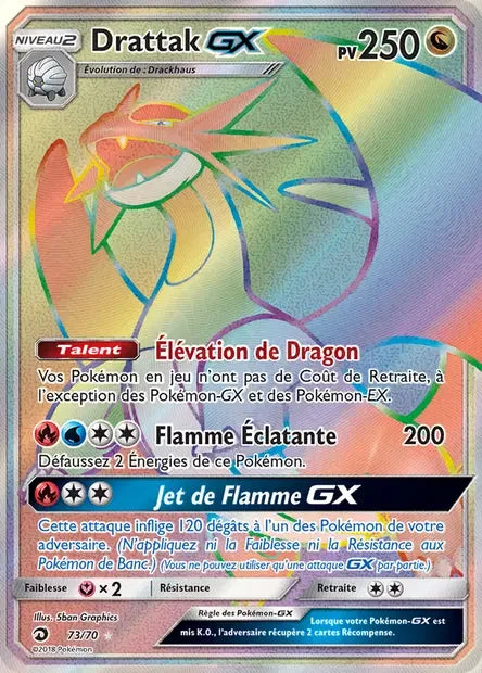 Carte Pokémon Drattak GX sm10