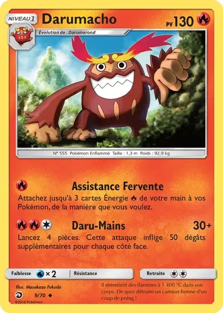 Carte Pokémon Darumacho sm10