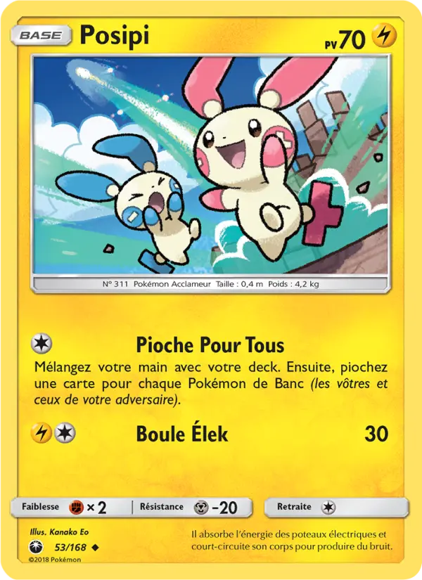 053/168 - Posipi — Carte Pokémon Tempête Céleste 53/168