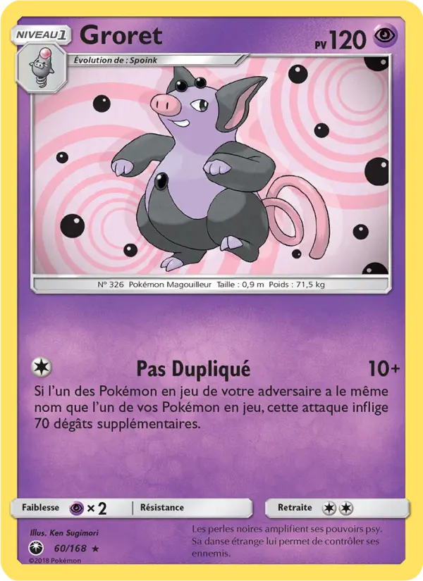 060/168 - Groret — Carte Pokémon Tempête Céleste 60/168