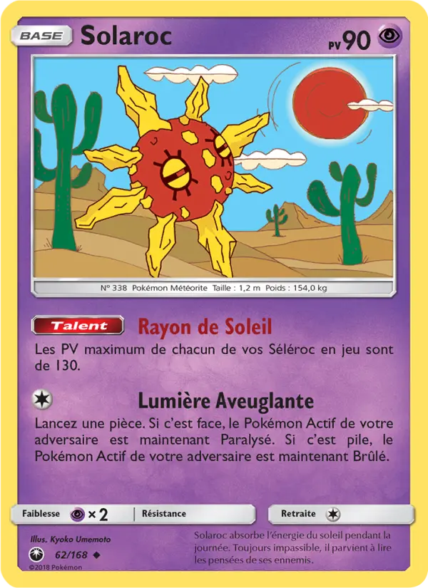 062/168 - Solaroc — Carte Pokémon Tempête Céleste 62/168