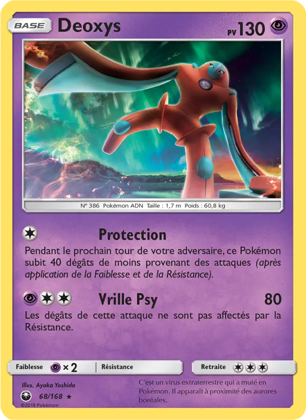 068/168 - Deoxys — Carte Pokémon Tempête Céleste 68/168