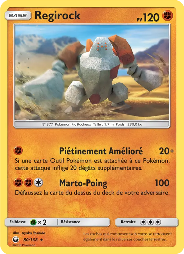 080/168 - Regirock — Carte Pokémon Tempête Céleste 80/168