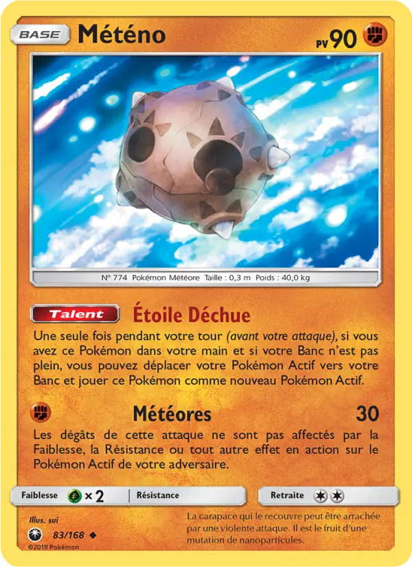083/168 - Météno — Carte Pokémon Tempête Céleste 83/168