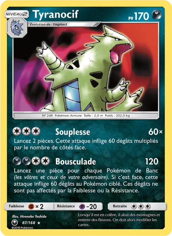087/168 - Tyranocif — Carte Pokémon Tempête Céleste 87/168