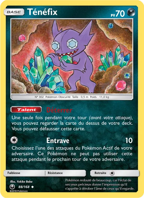 088/168 - Ténéfix — Carte Pokémon Tempête Céleste 88/168