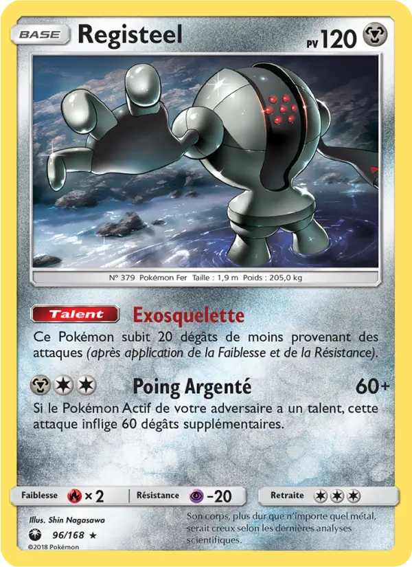 096/168 - Registeel — Carte Pokémon Tempête Céleste 96/168
