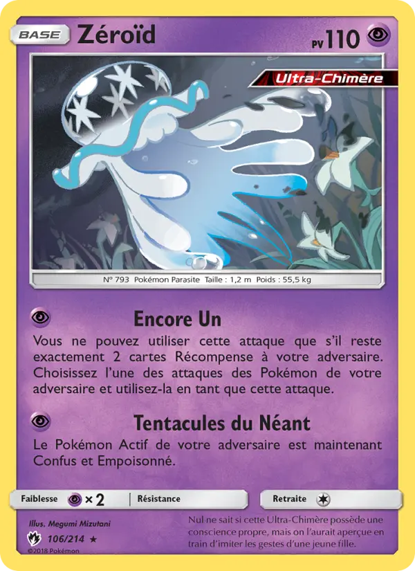 Zéroïd — Carte Pokémon 106 Tonnerre Perdu