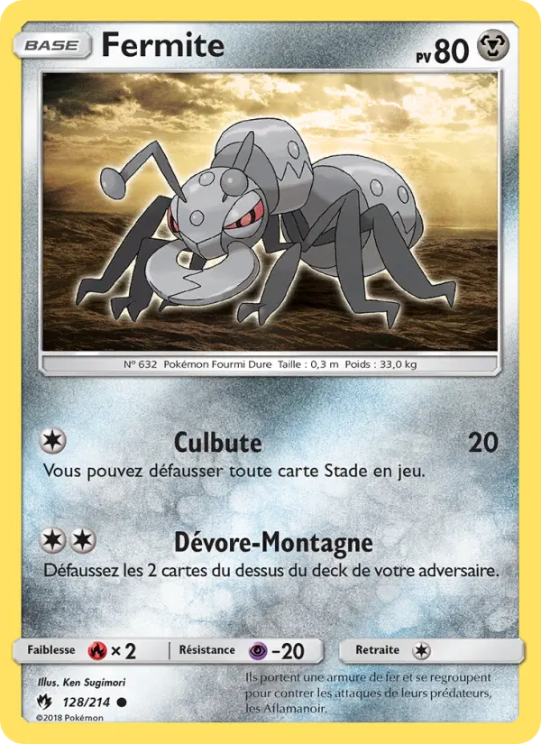 Fermite — Carte Pokémon 128 Tonnerre Perdu