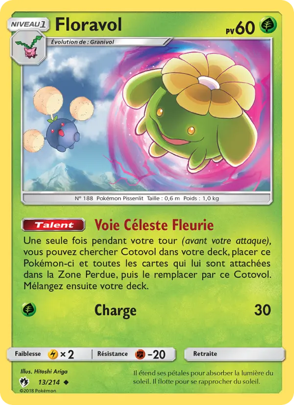 013/214 - Floravol — Carte Pokémon Tonnerre Perdu 13/214