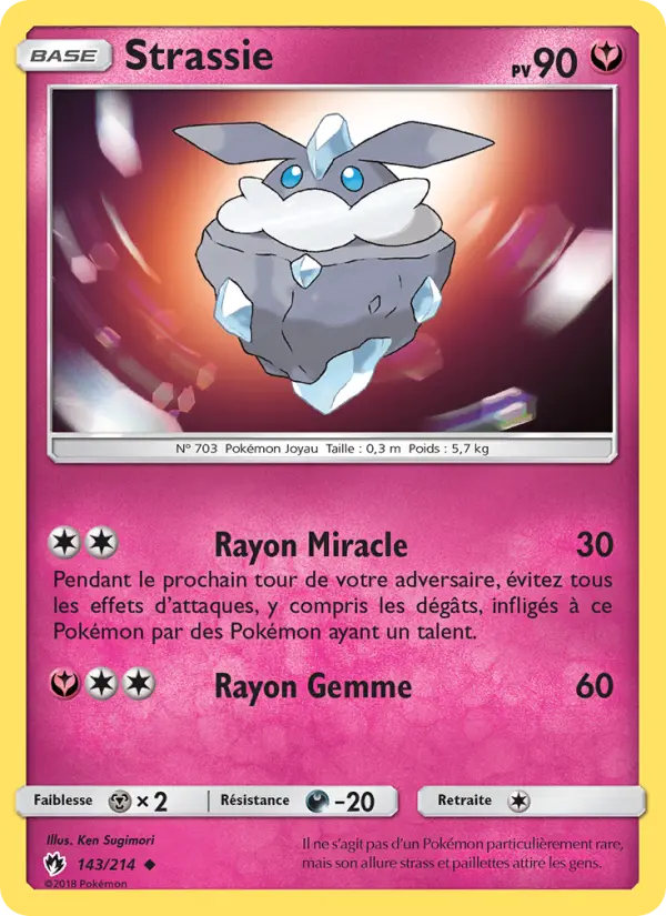 Strassie — Carte Pokémon 143 Tonnerre Perdu