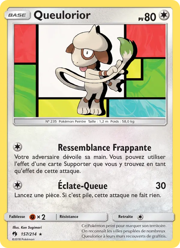 157/214 - Queulorior — Carte Pokémon Tonnerre Perdu 157/214
