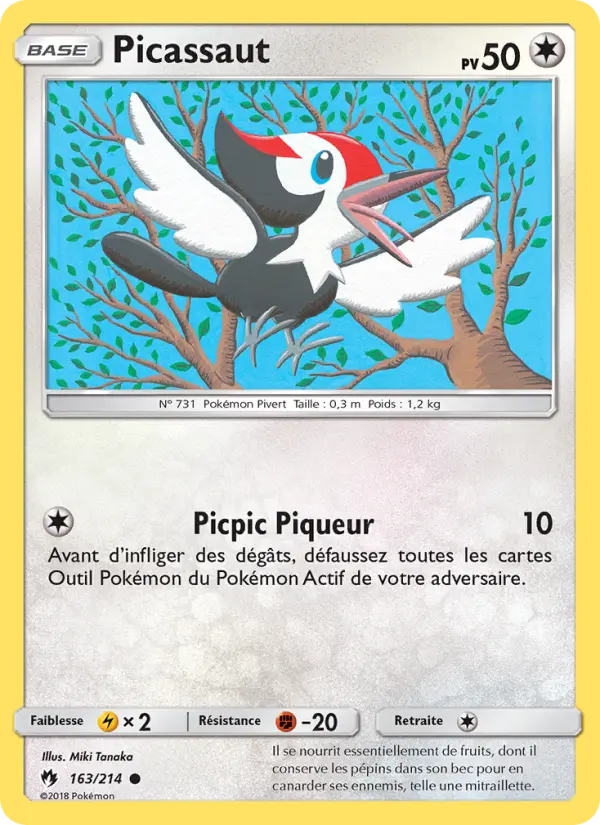 Picassaut — Carte Pokémon 163 Tonnerre Perdu