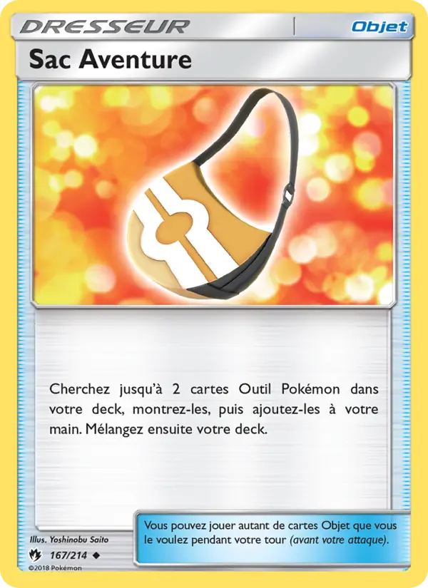 167/214 - Sac Aventure — Carte Pokémon Tonnerre Perdu 167/214