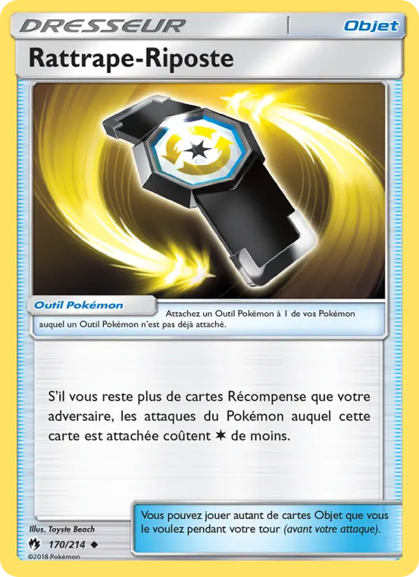 170/214 - Rattrape-Riposte — Carte Pokémon Tonnerre Perdu 170/214