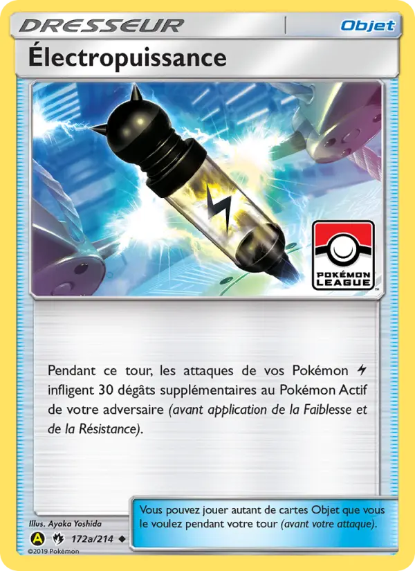 172/214 - Électropuissance — Carte Pokémon Tonnerre Perdu 172/214