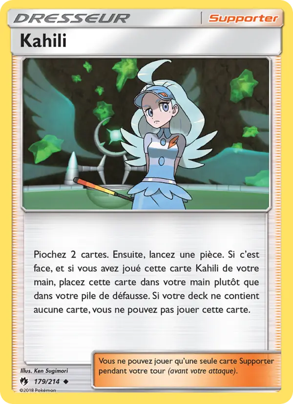 179/214 - Kahili — Carte Pokémon Tonnerre Perdu 179/214