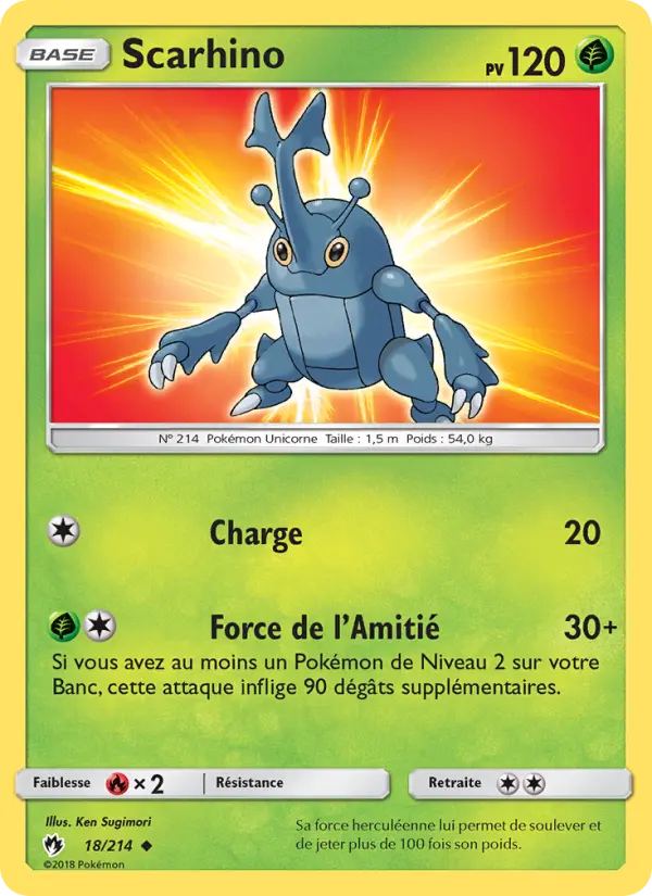 Scarhino — Carte Pokémon 18 Tonnerre Perdu