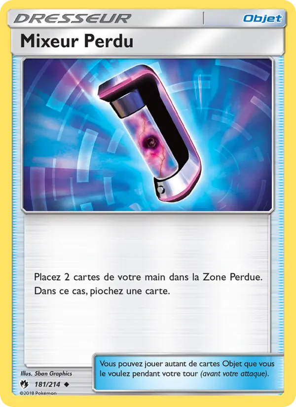 181/214 - Mixeur Perdu — Carte Pokémon Tonnerre Perdu 181/214