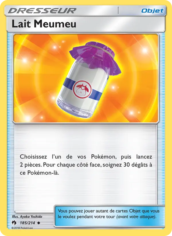185/214 - Lait Meumeu — Carte Pokémon Tonnerre Perdu 185/214
