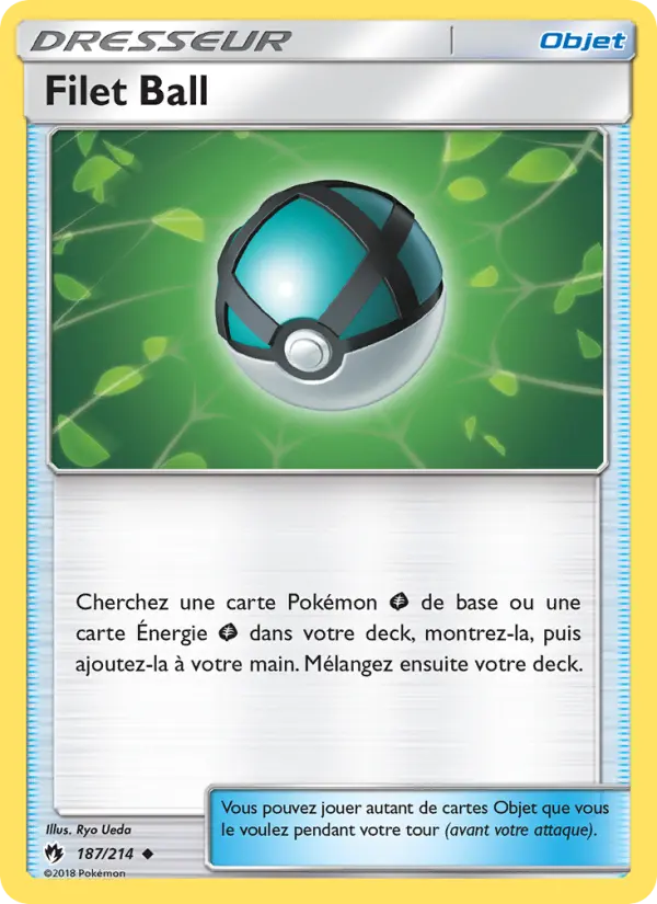 187/214 - Filet Ball — Carte Pokémon Tonnerre Perdu 187/214